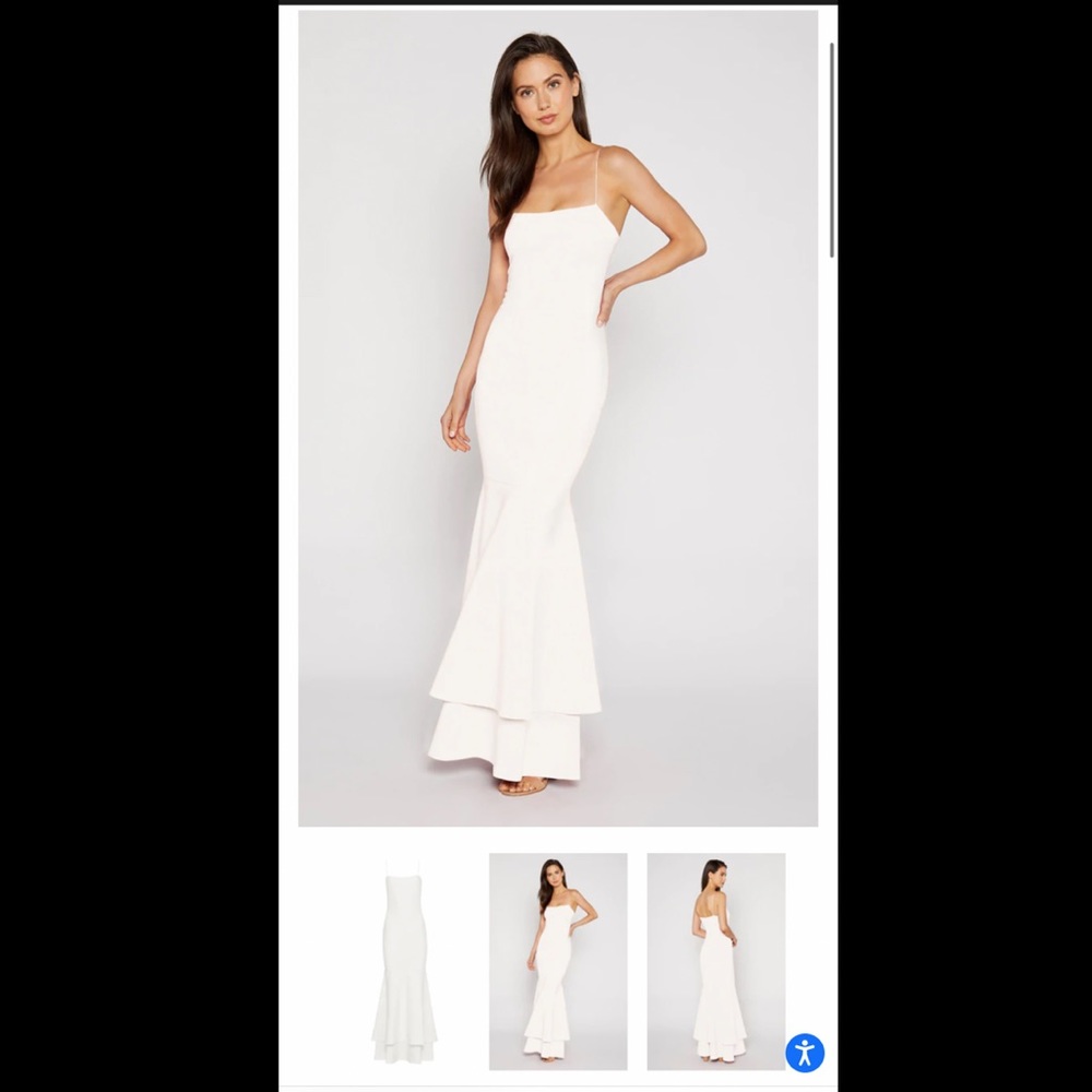 White Aurora Gown from the brand Likely. Size 8